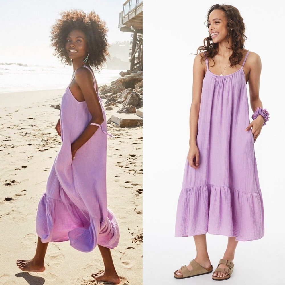 Lavender Sleeveless Maxi Dress